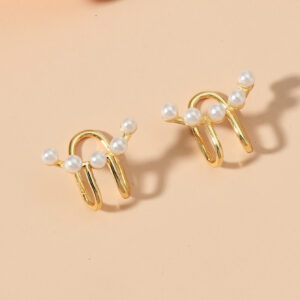 Earrings Crystal Travel Commemorative Women's Electroplating