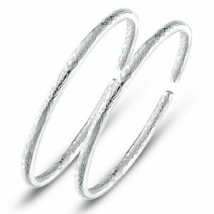 Simple Fashion Personality Solid Silver Plated Bracelet